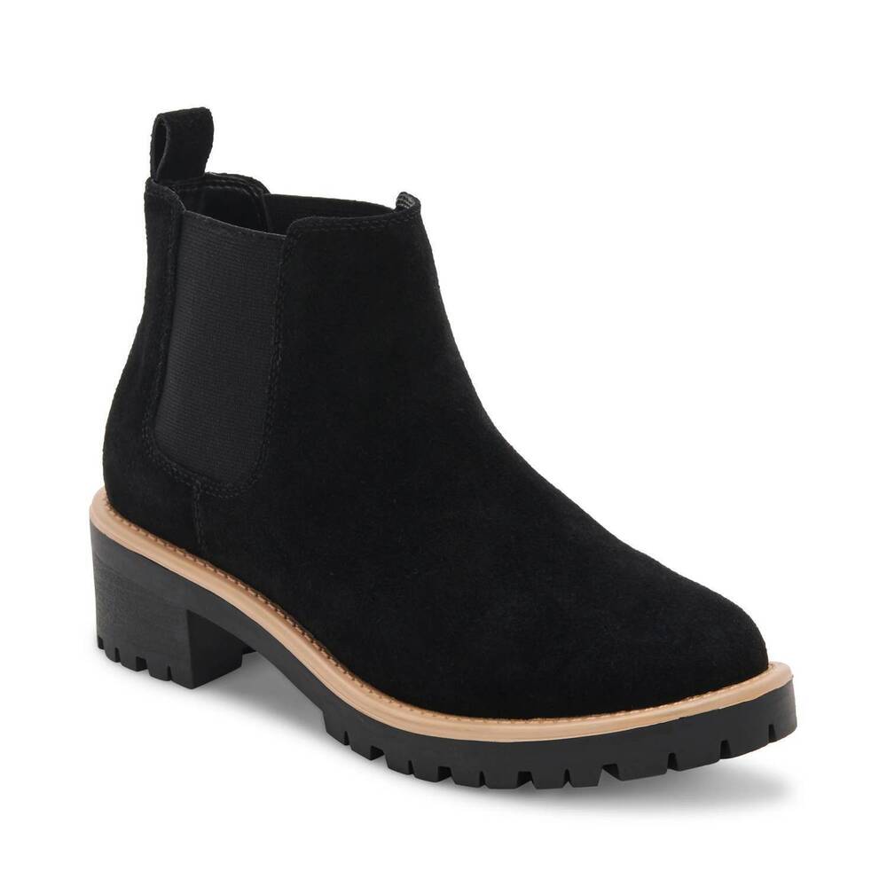 NEW BLONDO women's mayes ankle bootie in black suede